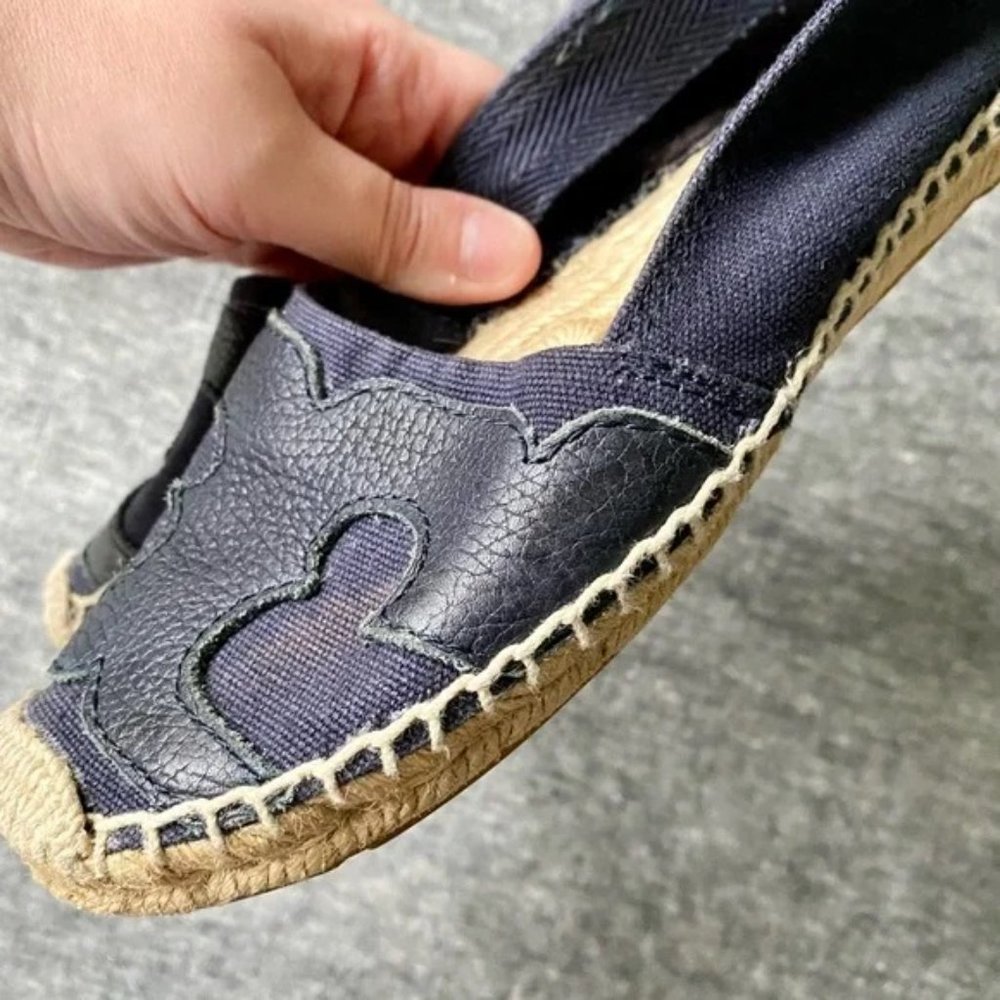 Tory Burch Navy Espadrilles - Picture 3 of 5